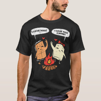 Jag älskar dig Smore Roligt Camping Par Camper Män T Shirt