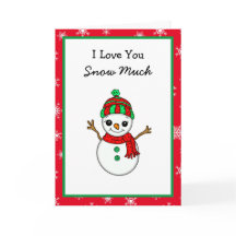Jag älskar dig snö mycket, Snömannen Puns, Jul