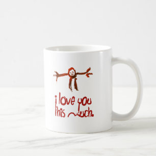 Jag älskar dig som är denna mycket kaffemugg