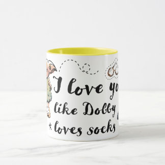 Jag älskar dig som Dobby älskar strumpor Mugg
