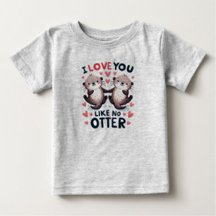Jag älskar dig som ingen utter söt kawaii t shirt