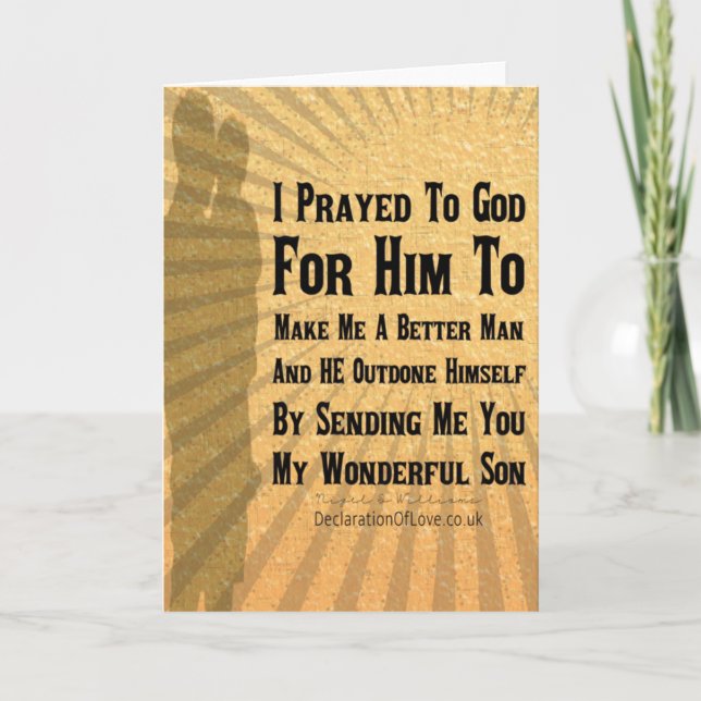 Jag älskar dig son kort (Framsida)