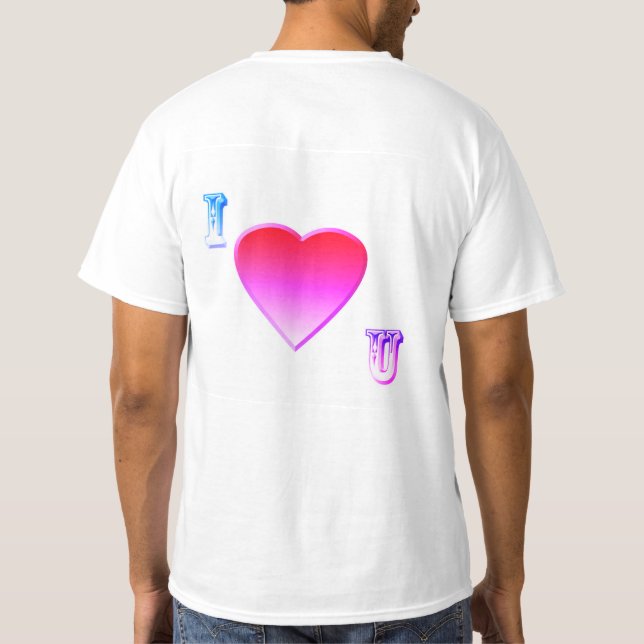 jag älskar dig t shirt (Baksida)