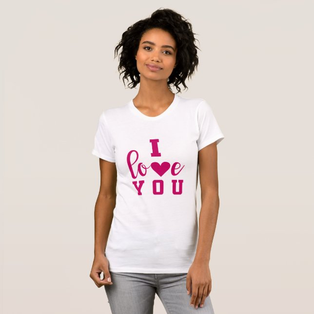 Jag älskar dig t shirt (Hel framsida)