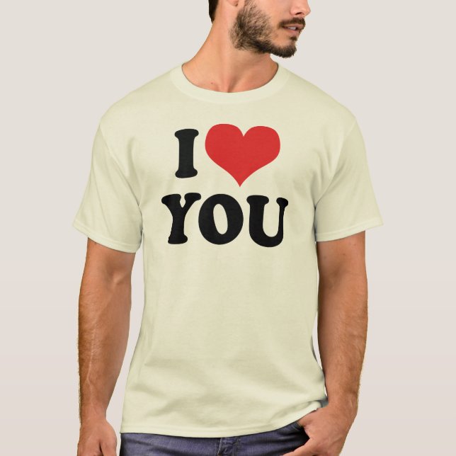 Jag älskar dig T-shirt (Framsida)