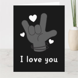 JAG ÄLSKAR DIG TECKENSPRÅK KORT