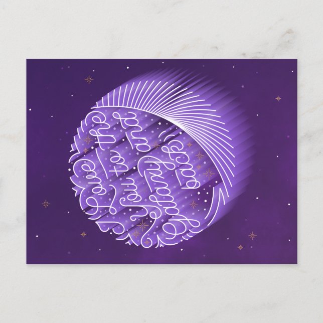 Jag älskar dig till galaxen och drar helg vykort (Framsida)
