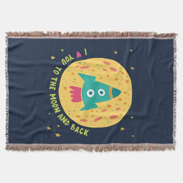 Jag älskar dig till månen och den tillbaka mysfilt (Framsidan)