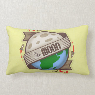 Jag älskar dig till månen och drar tillbaka - lumbarkudde