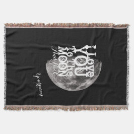 Jag älskar dig till månen och drar tillbaka med mysfilt