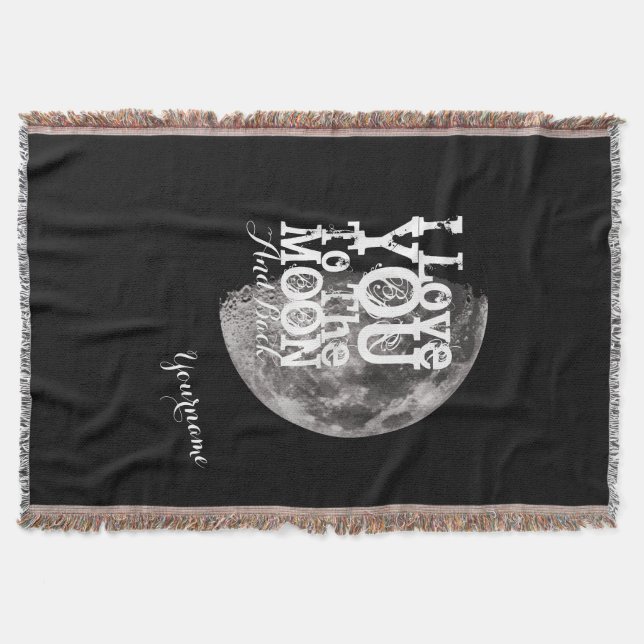 Jag älskar dig till månen och drar tillbaka med mysfilt (Framsidan)