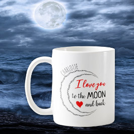 Jag älskar dig till månen och tillbaka, Alla hjärt Kaffemugg