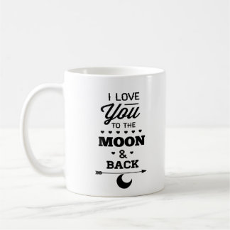Jag älskar dig till månen och tillbaka Grå måne Mi Kaffemugg