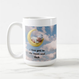 Jag älskar dig till månen och tillbaka kaffemugg