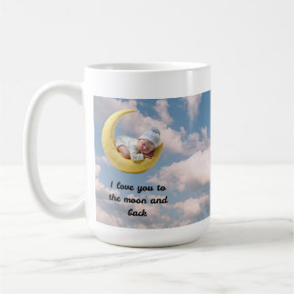 Jag älskar dig till månen och tillbaka kaffemugg