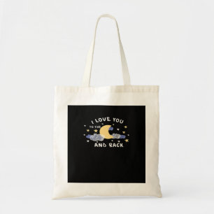 Jag älskar dig till månen och tillbaka Klassisk kä Tygkasse