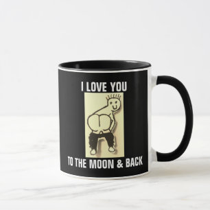 JAG ÄLSKAR DIG TILL MÅNEN & TILLBAKA KAFFEKOPP FJÄ