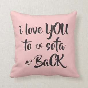 Jag älskar dig tillbaka roliga valentines kudde