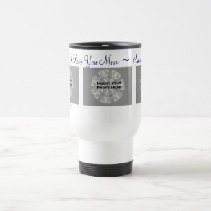 Jag älskar dig travel mug för mammapersonligfoto resemugg