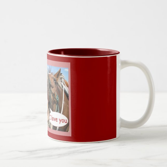 Jag älskar dig Två-Tonad mugg (Höger)