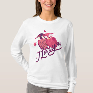 Jag älskar dig ugglepar t shirt