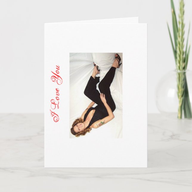 Jag älskar dig/valentin kortet helgkort (Framsida)