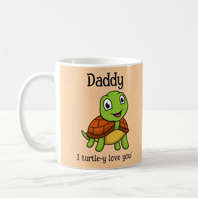 Jag älskar dig verkligen Pappa! Söt fadersdags skö Kaffemugg (Vänster)