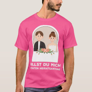 Jag älskar dig vill du gifta dig med mig 2 t shirt