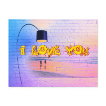 Jag älskar dig vykort