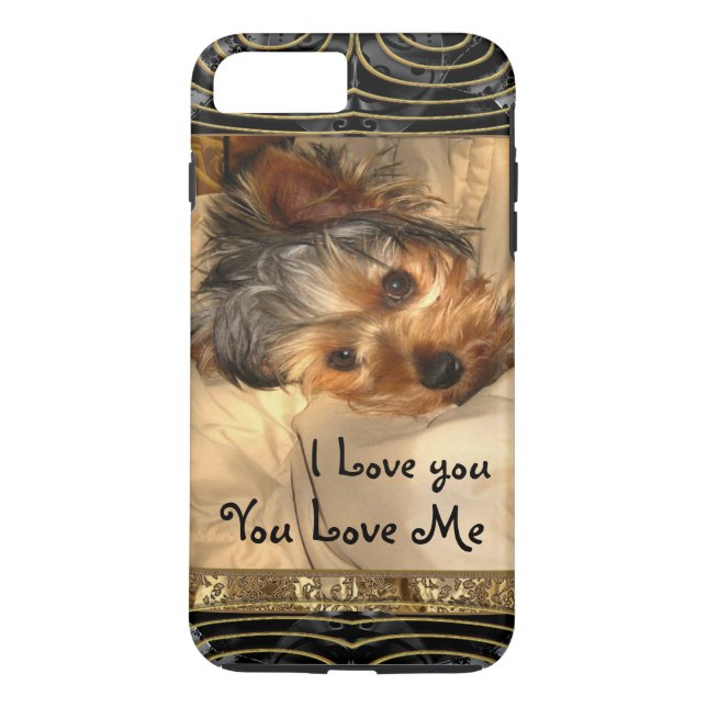 Jag älskar dig Yorkie Case-Mate iPhone Skal (Baksida)