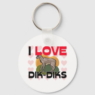 Jag älskar Dik-Diks Nyckelring