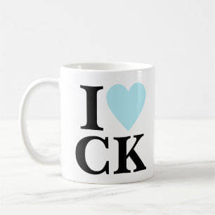Jag älskar din Initialer Monogram för Anpassni Kaffemugg