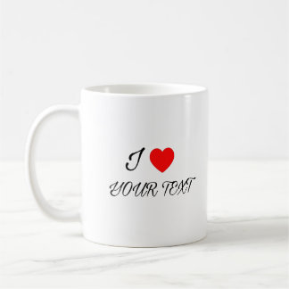 Jag älskar din text-mugg kaffemugg