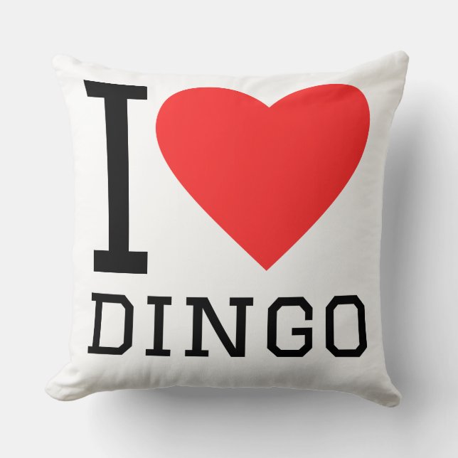 Jag älskar dingo kudde (Framsida)