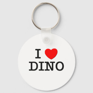 Jag älskar Dino Nyckelring