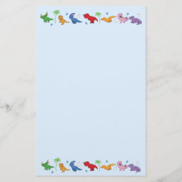 Jag älskar Dinosaurs! (Gulligt) Brevpapper