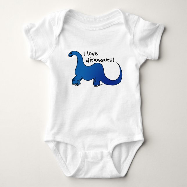 Jag älskar dinosaurs! t-shirt (Framsida)