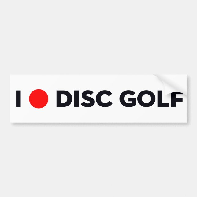 JAG ÄLSKAR DISKETTGOLFbildekalet Bildekal (Framsidan)