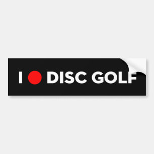 JAG ÄLSKAR DISKETTGOLFbildekalet Bildekal