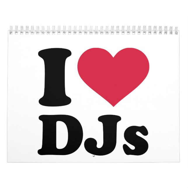 Jag älskar DJs Kalender (Omslag)