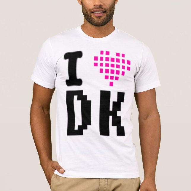 jag älskar DK Tee (Framsida)