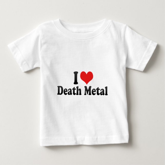 Jag älskar dödmetall t-shirt (Framsida)