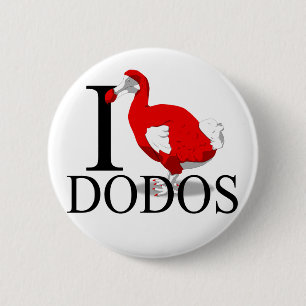 Jag älskar Dodos knäppas Knapp