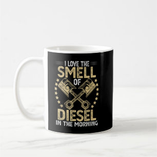 Jag älskar doften av diesel på morgonen Rolig Tr Kaffemugg