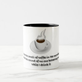 Jag älskar doften av kaffe Två-Tonad mugg