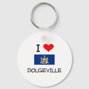 Jag älskar Dolgeville New York Nyckelring