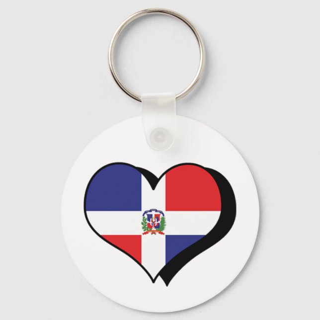 Jag älskar Dominikanska republiken Nyckelring (Framsida)