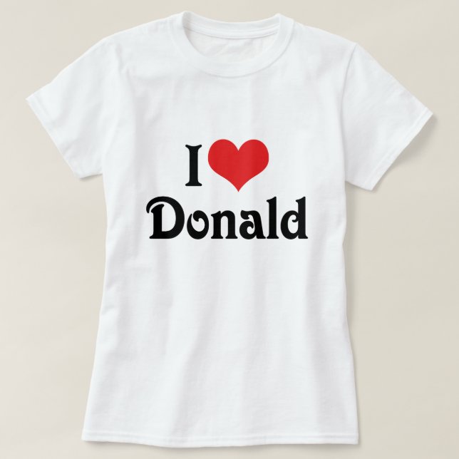 Jag älskar Donald T-shirt (Design framsida)