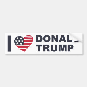 Jag älskar Donald Trump Bildekal