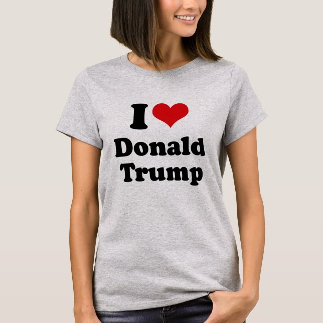 Jag älskar Donald Trump för presidenten - .png T-shirt (Framsida)